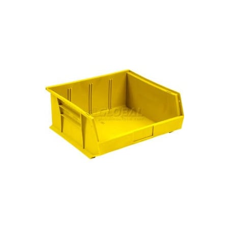 Quantum Storage Systems Hang & Stack Storage Bin, Plastic, 6 PK QUS235YL